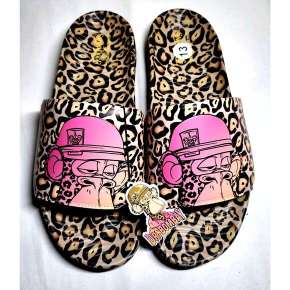 Skechers x Snoop Dogg Dr. Bombay Leopard Print Slides Sandals Men’s Size 13 –... - Picture 1 of 5